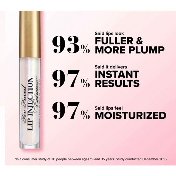 TOO FACED - NEW Set of 2 Travel Size Lip Injection Extreme Lip Plumpers/Original - Picture 12 of 15